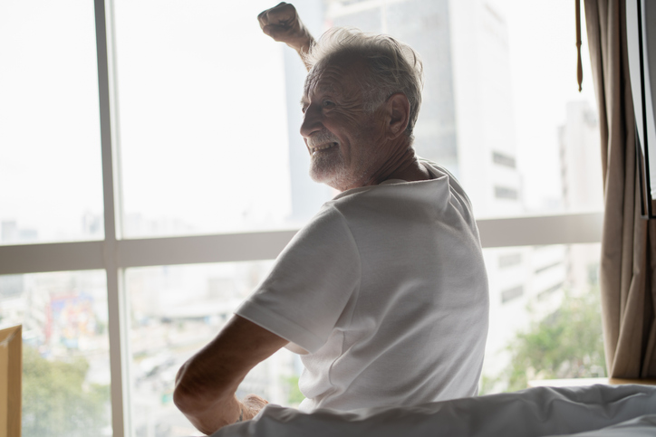 older male adult sitting