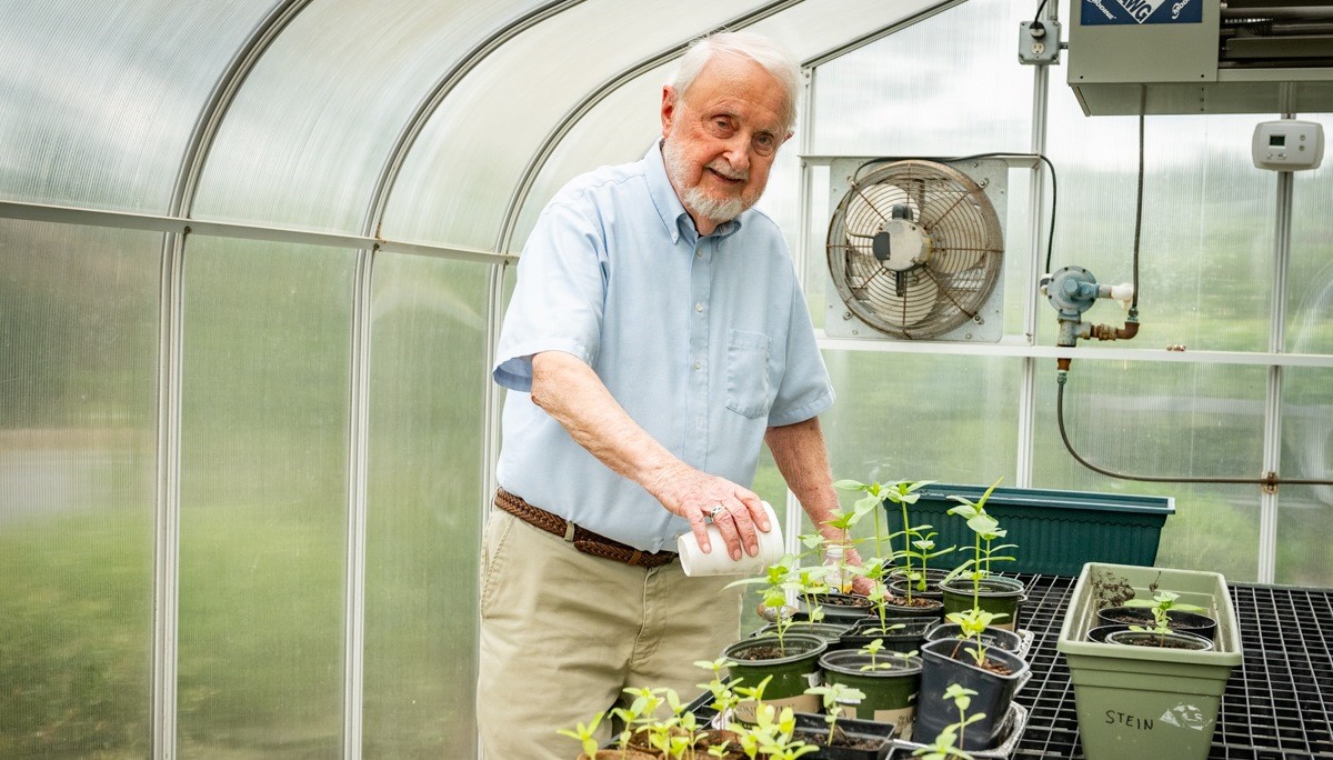 Male in Greenhouse at St. Joseph of the Pines
