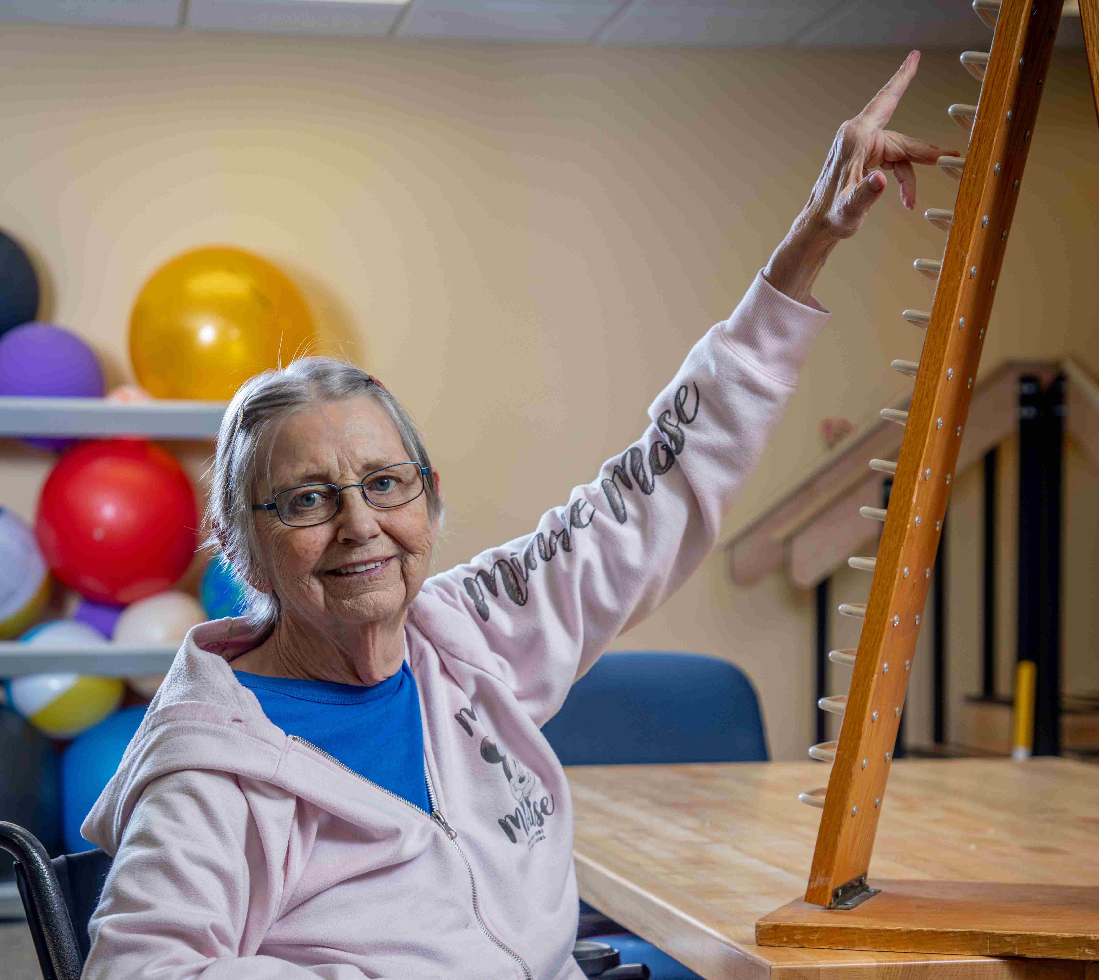 senior occupational therapy patient